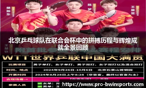 北京乒乓球队在联合会杯中的拼搏历程与辉煌成就全景回顾